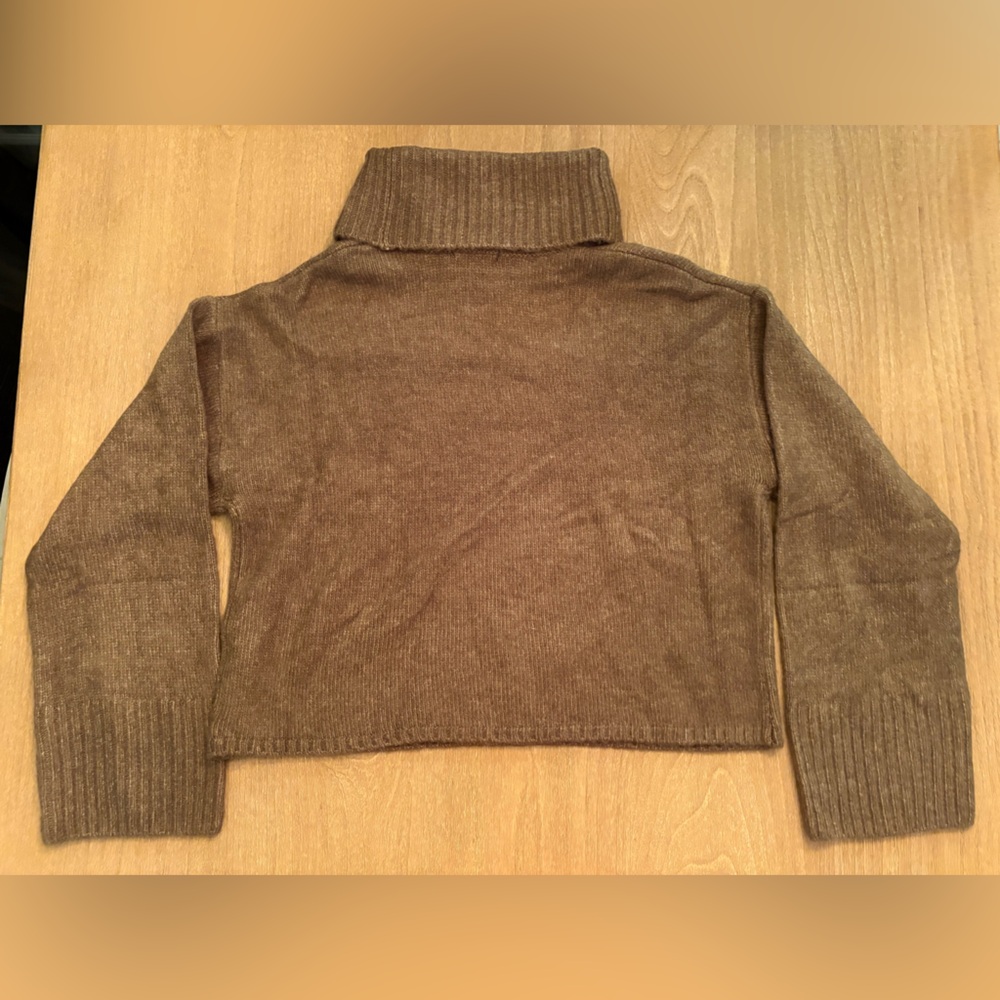 Z Supply Ursa Turtleneck Cropped Sweater Top l Color: Martini l Size: Medium NWT - Picture 8 of 13